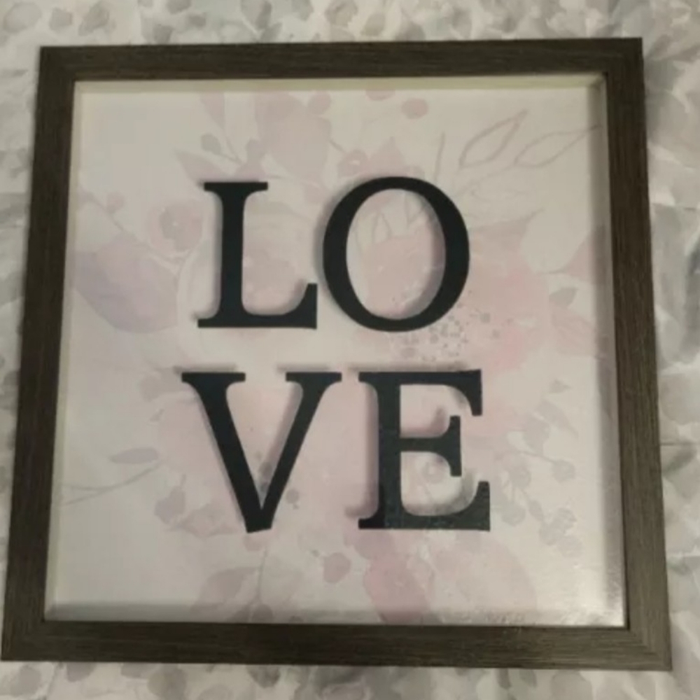 LOVE 3d picture 16.5 by 16.5
